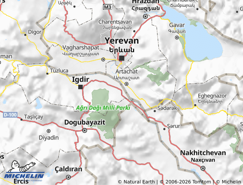MICHELIN Aralık map - ViaMichelin