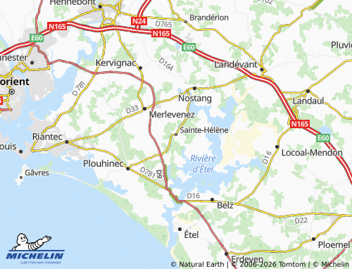 Mapa MICHELIN Sainte-Hélène - ViaMichelin