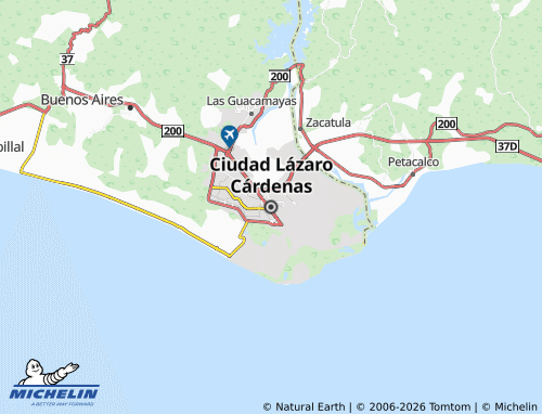 Mapa MICHELIN Ciudad Lázaro Cárdenas - ViaMichelin