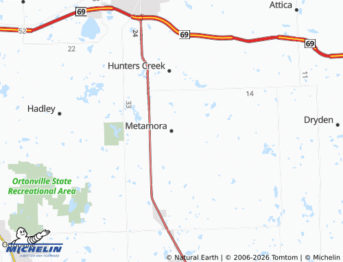 Kaart MICHELIN Metamora - ViaMichelin