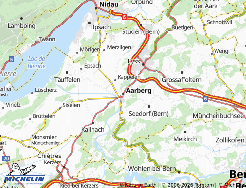 Kaart MICHELIN Aarberg - ViaMichelin