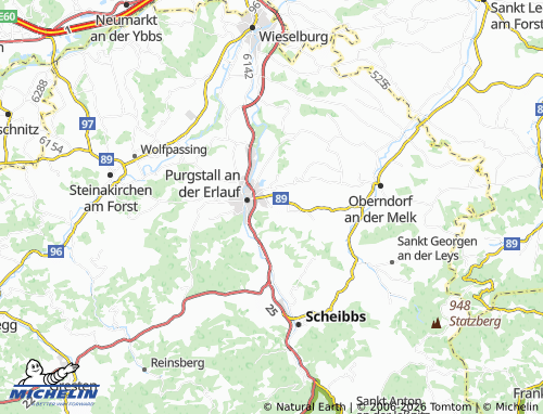 Mappa MICHELIN Öd bei Purgstall - ViaMichelin