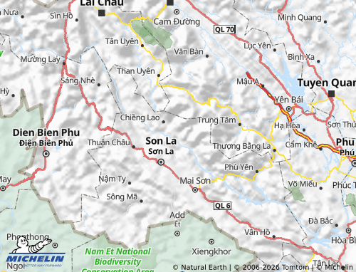 Mapa MICHELIN Mường La - ViaMichelin