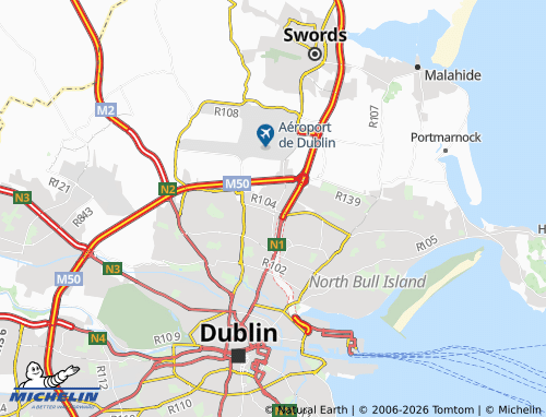 Mapa MICHELIN Santry - ViaMichelin