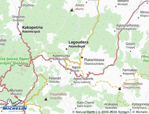 MICHELIN Alithinou map - ViaMichelin