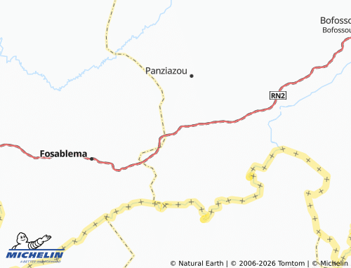 MICHELIN Kondéba map - ViaMichelin