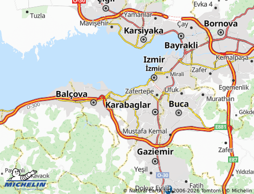 MICHELIN Göztepe map - ViaMichelin