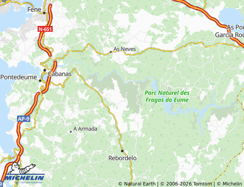 MICHELIN-Landkarte As Leguas - ViaMichelin