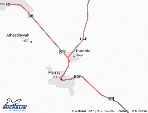 Carte MICHELIN Tharmida' - ViaMichelin