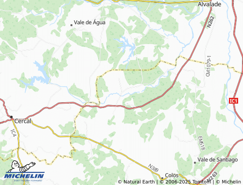 MICHELIN Charneca map - ViaMichelin