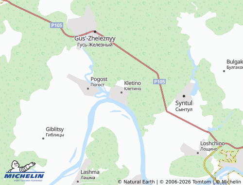 MICHELIN Kletino map - ViaMichelin