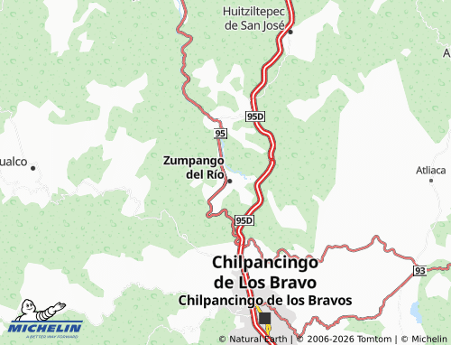 MICHELIN Tulipanes map - ViaMichelin