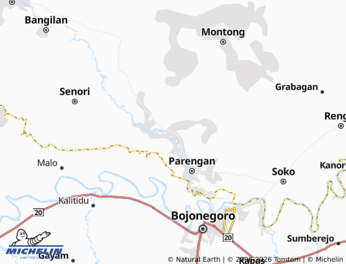 MICHELIN-Landkarte Parangbatu - ViaMichelin