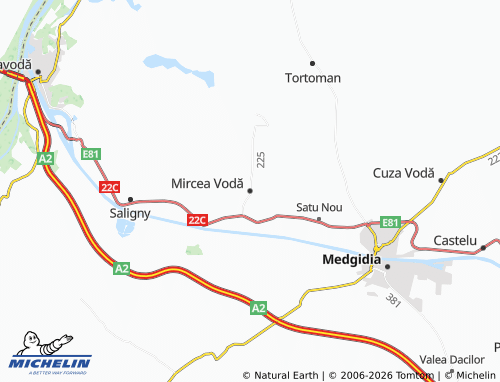 Mappa MICHELIN Mircea Vodă - ViaMichelin