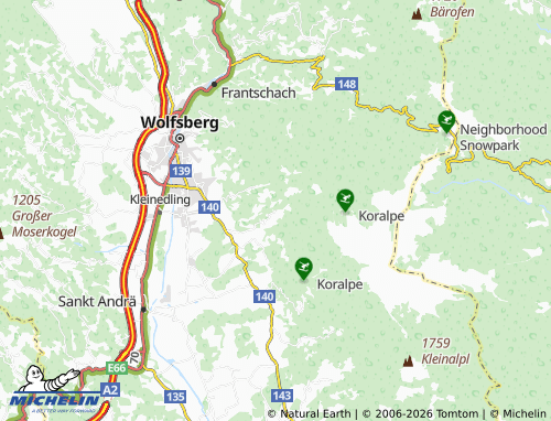 MICHELIN-Landkarte Glein - ViaMichelin