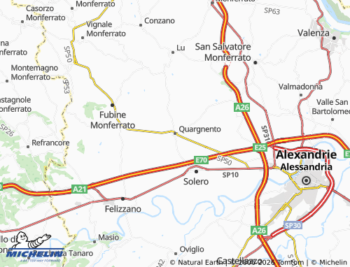 Mapa MICHELIN Quargnento - ViaMichelin