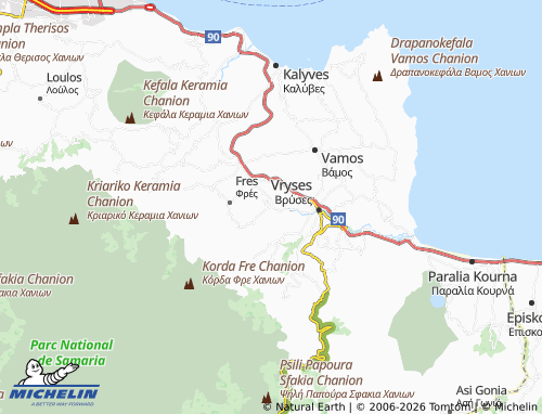 Carte MICHELIN Nipos - ViaMichelin