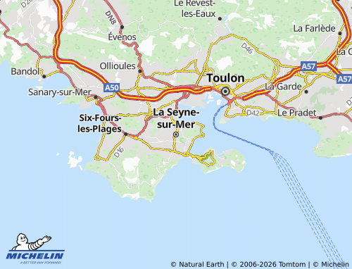 Mapa MICHELIN La Seyne-sur-Mer - ViaMichelin