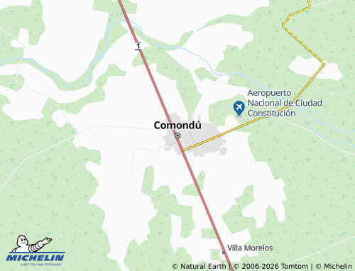MICHELIN Comondú map - ViaMichelin