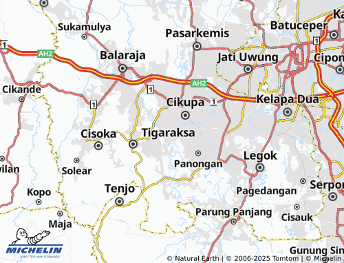 MICHELIN Peusar map - ViaMichelin