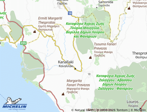 Mappa MICHELIN Acherousia - ViaMichelin