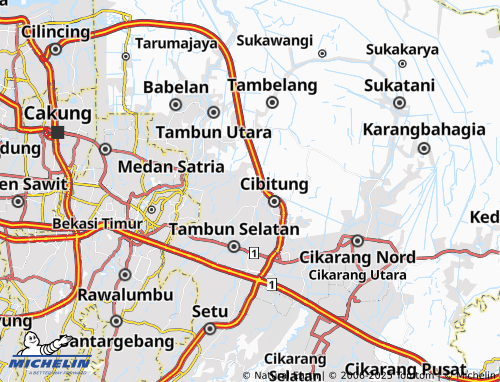 MICHELIN Sumberjaya map - ViaMichelin