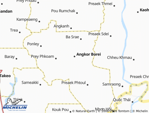 Mappa MICHELIN Angkor Borei - ViaMichelin