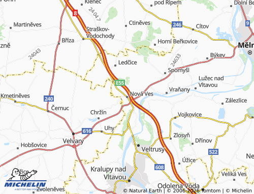 Mappa MICHELIN Nová Ves - ViaMichelin