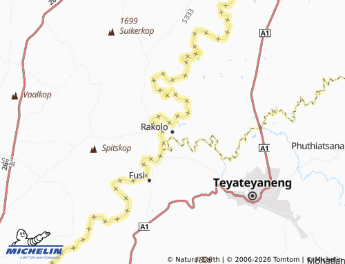 MICHELIN Rakolo map - ViaMichelin