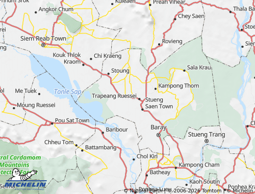 Mapa MICHELIN Kampong Svay - ViaMichelin