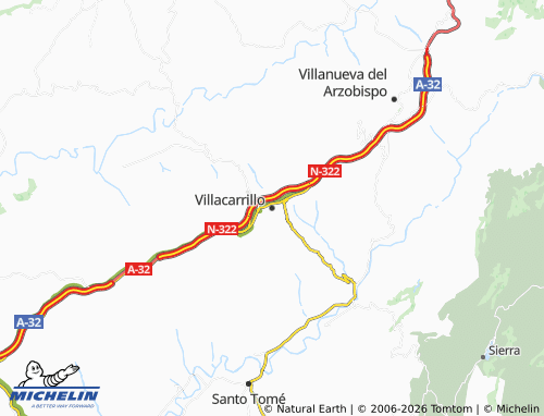 MICHELIN-Landkarte Villacarrillo - ViaMichelin