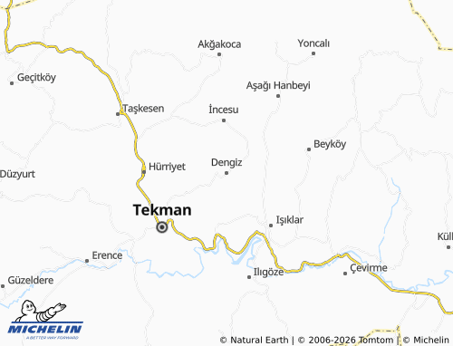 MICHELIN Dengiz map - ViaMichelin