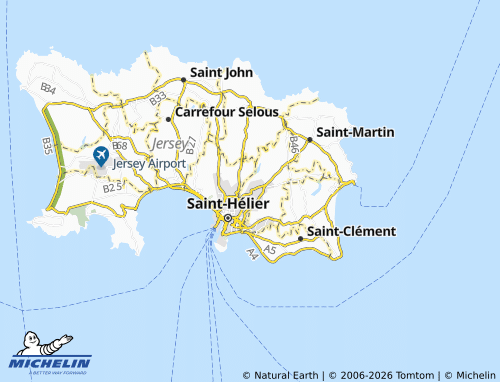 MICHELIN Saint Saviour map - ViaMichelin