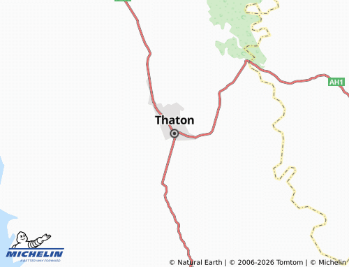 Mappa MICHELIN Thaton - ViaMichelin
