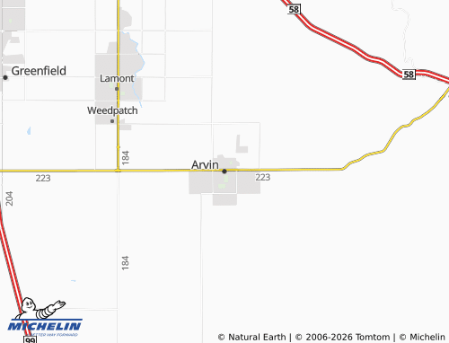 Mappa MICHELIN Arvin - ViaMichelin