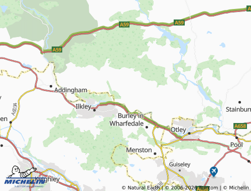 Carte MICHELIN Denton - ViaMichelin