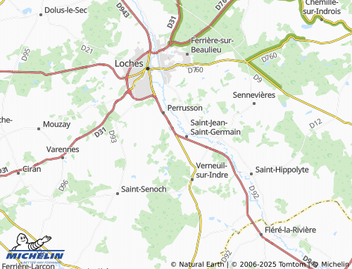 MICHELIN Les Fourneaux map - ViaMichelin