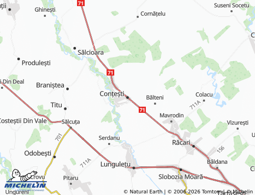 MICHELIN Conțești map - ViaMichelin