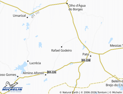 Mapa MICHELIN Rafael Godeiro - ViaMichelin