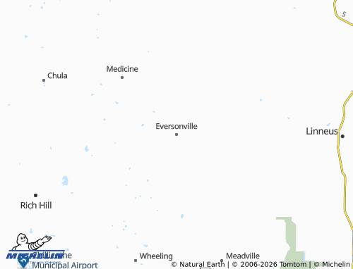 Mapa MICHELIN Eversonville - ViaMichelin
