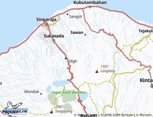 MICHELIN Silangjana map - ViaMichelin