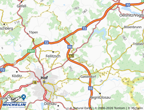 MICHELIN Ullitz map - ViaMichelin