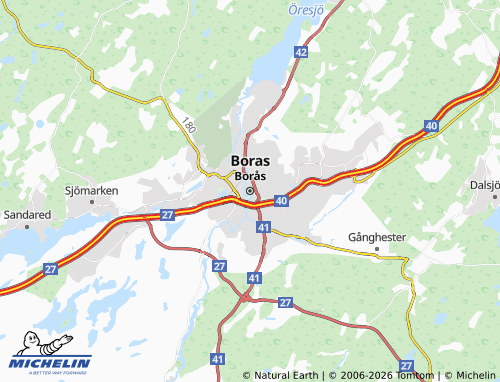 MICHELIN-Landkarte Boras - ViaMichelin