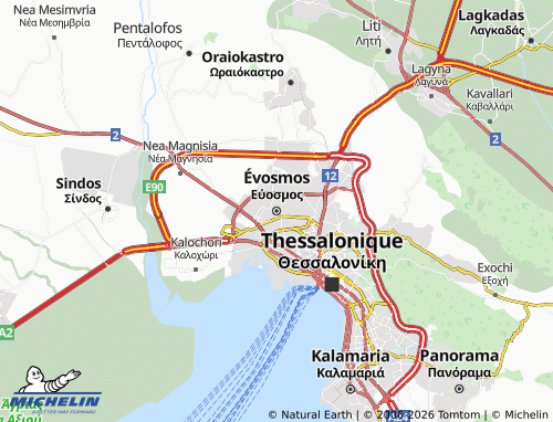 Mapa MICHELIN Evosmos - ViaMichelin