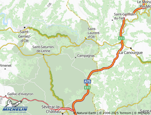 MICHELIN Campagnac map - ViaMichelin