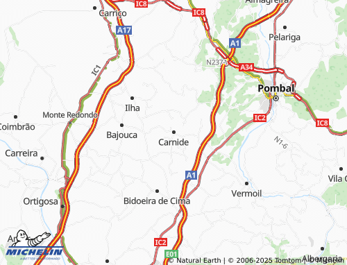 MICHELIN Carnide map - ViaMichelin