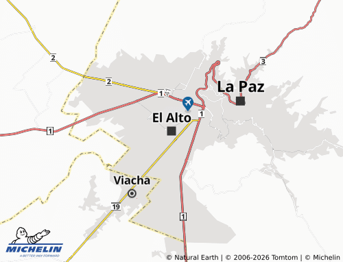 MICHELIN El Alto map - ViaMichelin