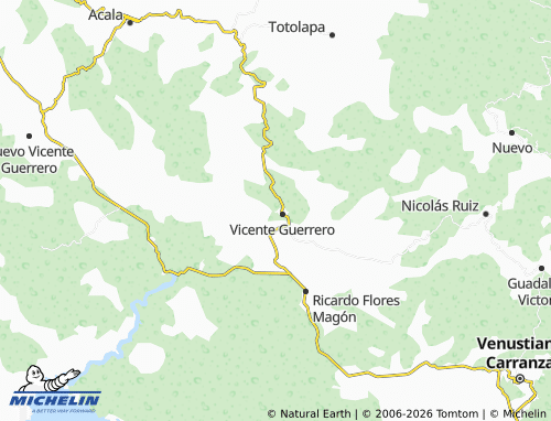 MICHELIN Patria Nueva map - ViaMichelin