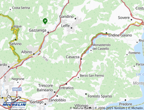 Carte MICHELIN Gaverina Terme - ViaMichelin