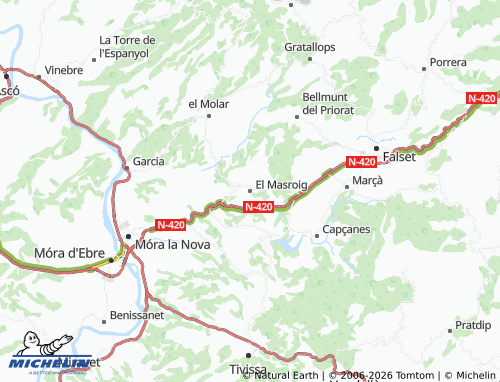 MICHELIN-Landkarte El Masroig - ViaMichelin